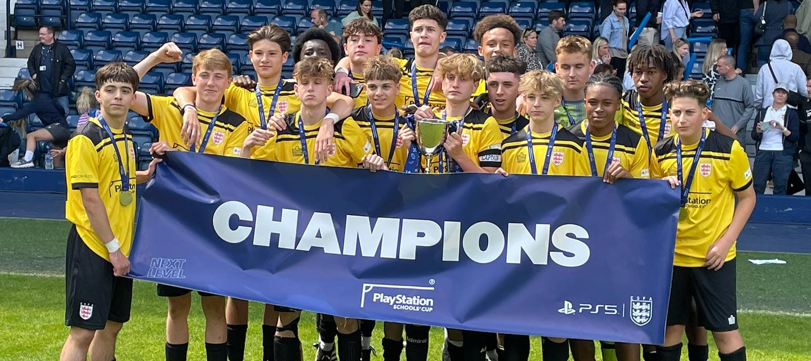 U15 National Champions Celebrate Victory Aldenham